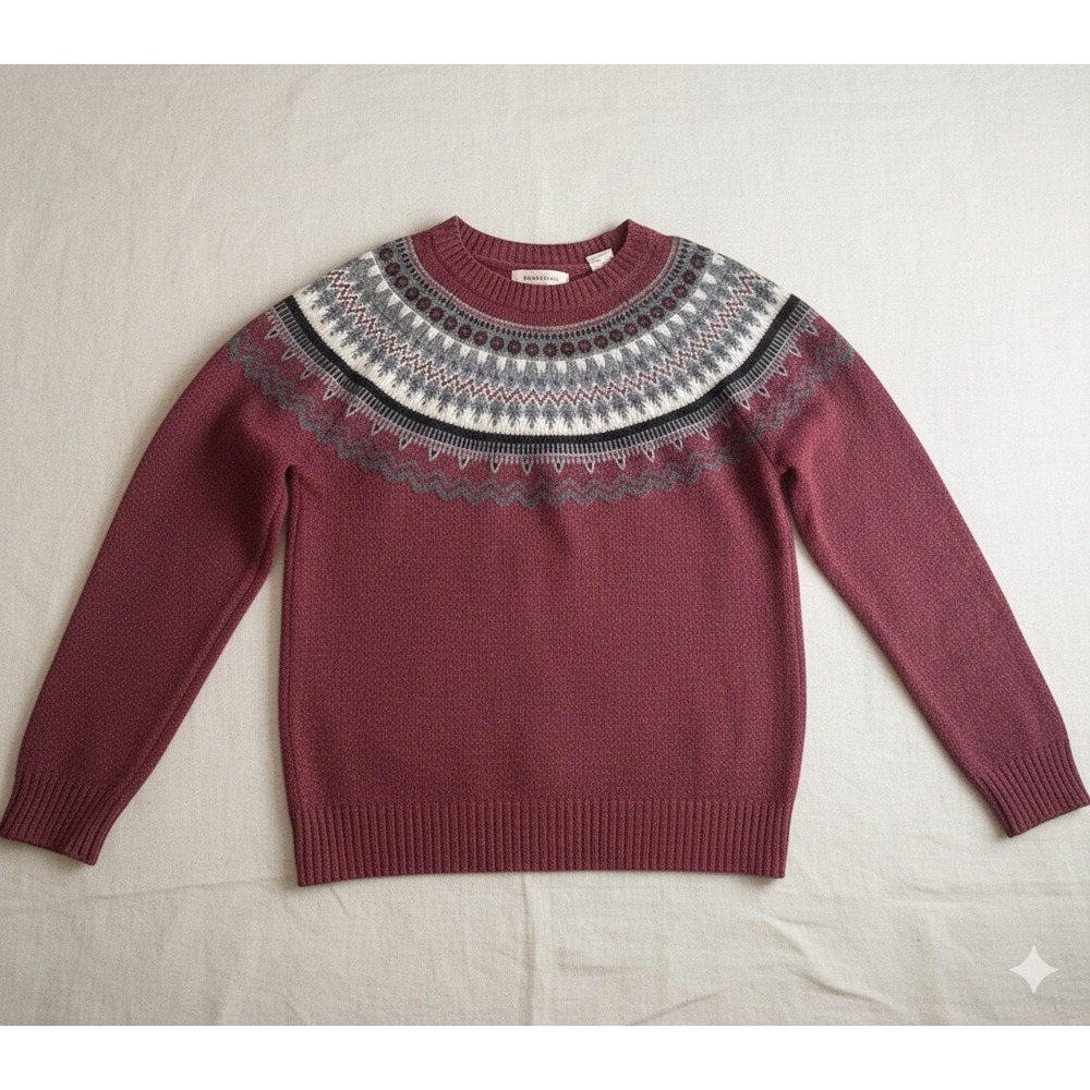 Weatherproof Vintage Fair Isle Knit Sweater XS Modern Vtg Inspired Academia - Picture 2 of 4